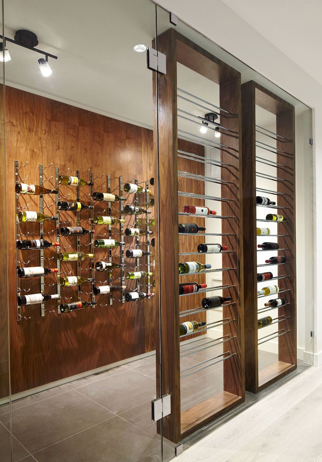 Custom Residential Wine Cellar in Seattle with LED Lighting System