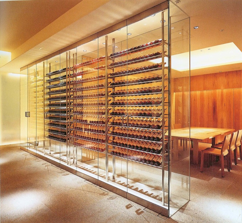 Contemporary Wine Display for a Commercial Wine Cellar in Seattle