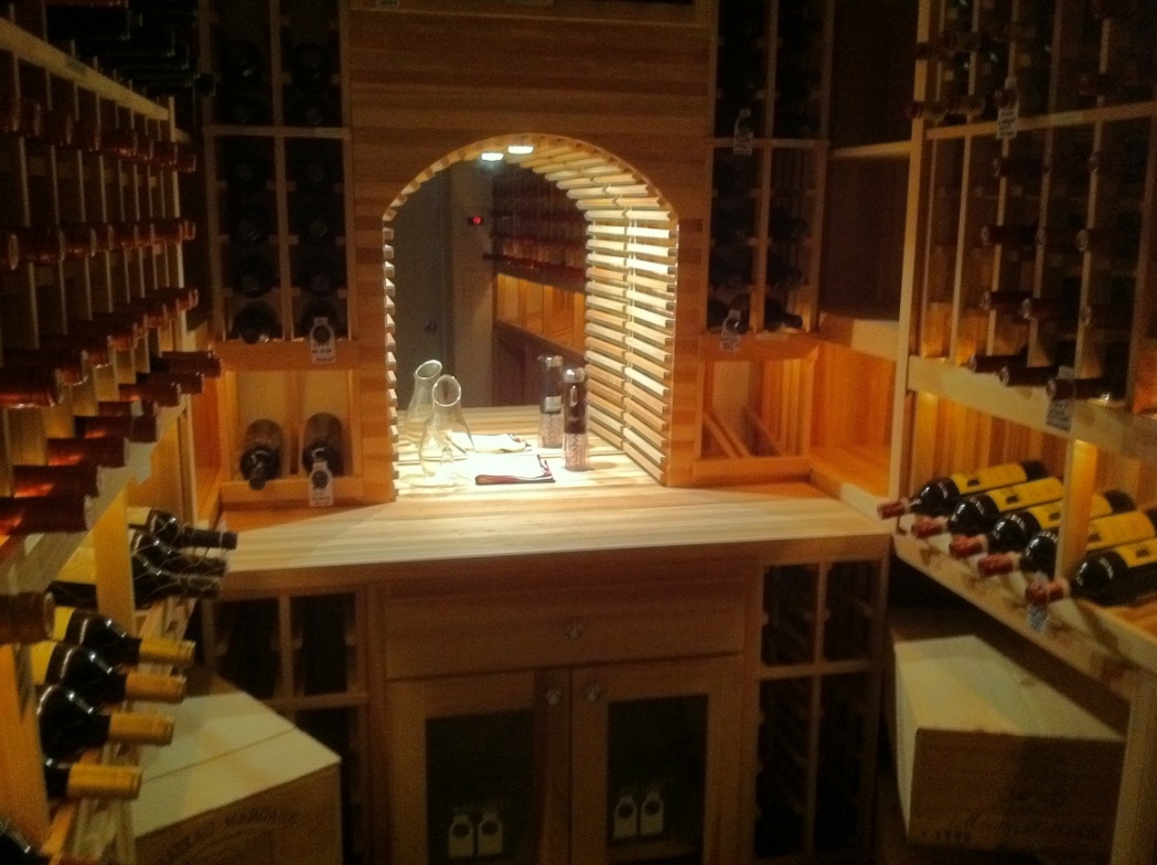 Display Row Lighting Installed and Designed by Custom Wine Cellars Seattle