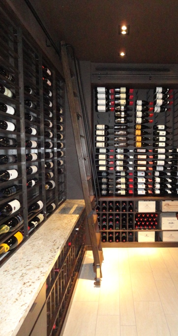 Wine cellar ladders are ideal both for Seattle homes and commercial wine storage facilities where the racking extends all the way to a high ceiling