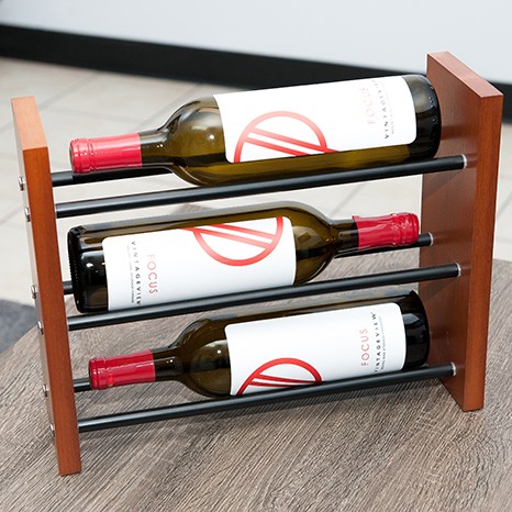 Label-Forward Bottle Configuration VintageView Metal Wine Racks are Widely-Used by Seattle Master Builders