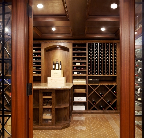 Elegant Residential Wine Cellar Design Created by Seattle Experts
