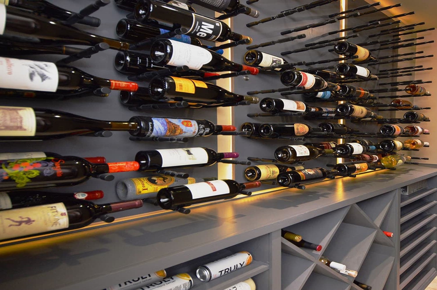 These Metal Peg Wine Racks from IronWine Cellars Can Transform Spaces to Luxurious Wine Displays