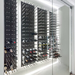 16 - Wine Cellar Racks Ultra Contemporary Wine Cellar Peg System Display - Wall Panel Peg Mount