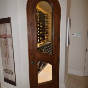 36 - Glass Door and Wine Pegs for Seattle Wine Room