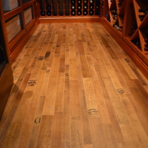 04 - Reclaimed Wine Barrel Flooring Construction Unique Designs Washington State
