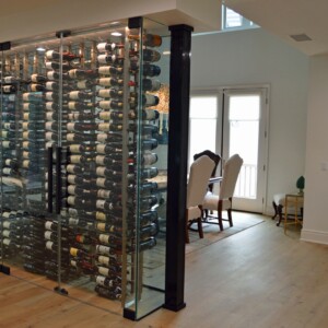 37 - Seattle Glass Wine Closet for Contemporary Dining Room