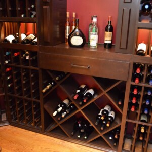 29 - Integrated Decanting Table Design Within Seattle Wooden Wine Racks