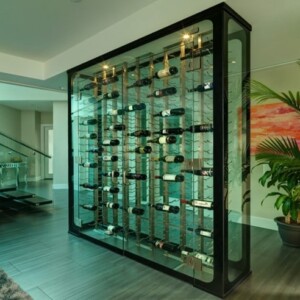 25 - Wine Wall Display All Glass Wine Cellars Washington State Contemporary Laguna Niguel Seattle