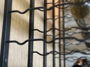 These wine racks were made with a modern approach and with the safety of the bottles in mind.